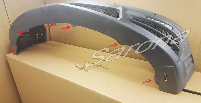 Custom Bentley GT  Coupe Front Bumper (2004 - 2010) - $1590.00 (Part #BT-027-FB)